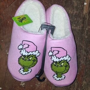Pink Grinch Slippers